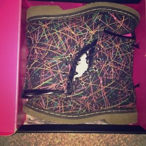 Vintage color splash boots